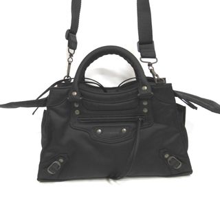 バレンシアガ(Balenciaga)のバレンシアガ 2WAY ハンドバッグ ネオクラシック シティS 638521 ナイロン ブラック ユニセックス BALENCIAGA NA31741 中古・美品(ハンドバッグ)