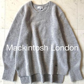 マッキントッシュ(MACKINTOSH)の マッキントッシュ ロンドン  クルーネック ニット セーター グレー (ニット/セーター)