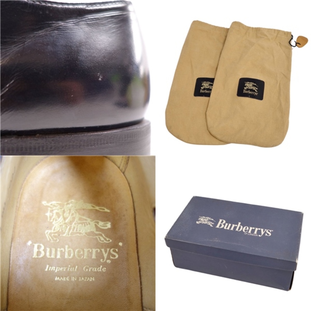 BURBERRY(バーバリー)のVintage バーバリー Burberrys レザーシューズ オックスフォードシューズ ストレートチップ カーフレザー 革靴 メンズ 25.5cm EE ブラック メンズの靴/シューズ(ドレス/ビジネス)の商品写真