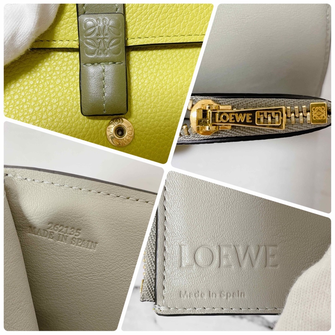 LOEWE(ロエベ)のLOEWE ロエベ スモールバーティカルウォレット 三つ折財布 2022AW レディースのファッション小物(財布)の商品写真