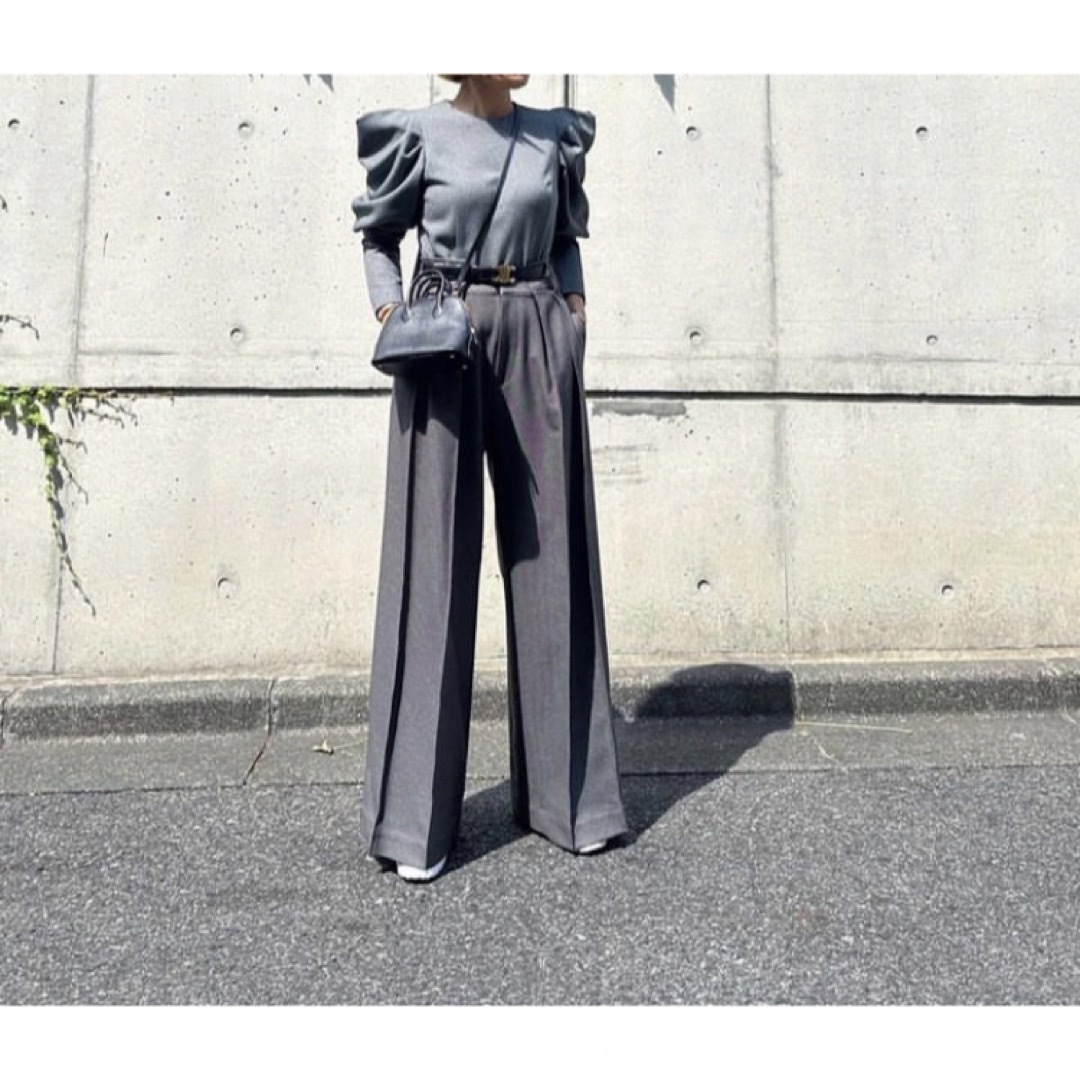 Drawer - 新品 cygne シーニュ ハイウエストタックワイドパンツ Laraの