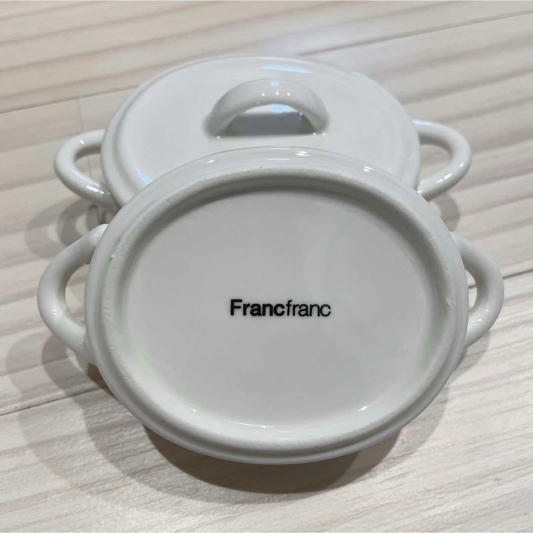 Francfranc(フランフラン)のFrancfranc ミニキャセロール ボウル 5個セット 未使用 ココット インテリア/住まい/日用品のキッチン/食器(食器)の商品写真