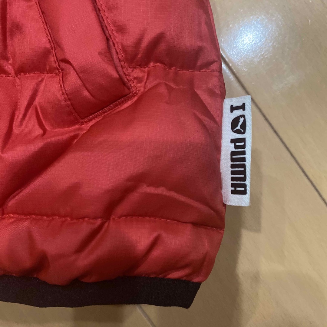 PUMA(プーマ)のPUMA ショートダウン Sサイズ　赤 レディースのジャケット/アウター(ダウンジャケット)の商品写真