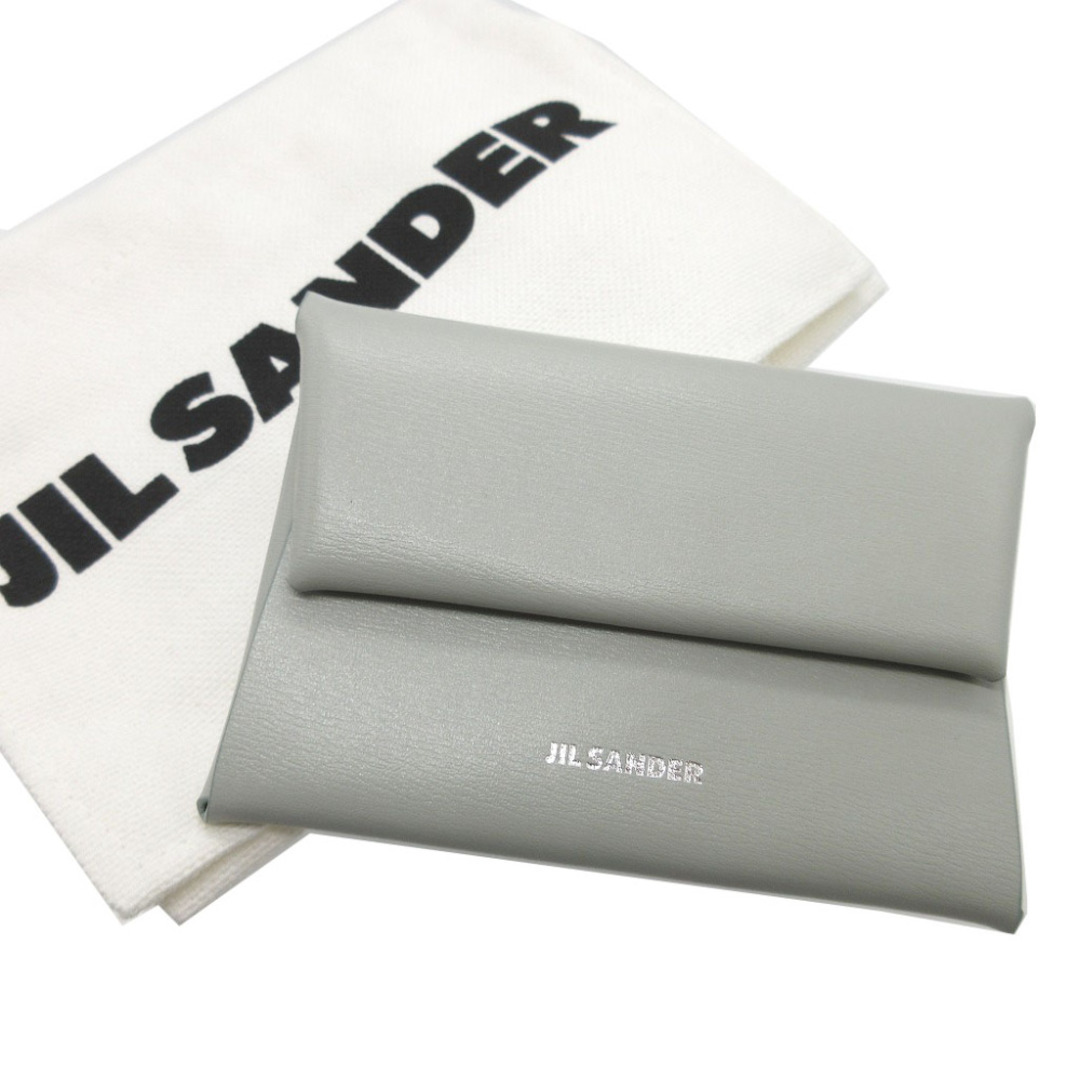 Jil Sander(ジルサンダー)の未使用 ジルサンダー J07UI0013 P5355 レザー シーフォーム グレー コインケース 財布 0034【中古】JIL SANDER レディースのファッション小物(コインケース)の商品写真