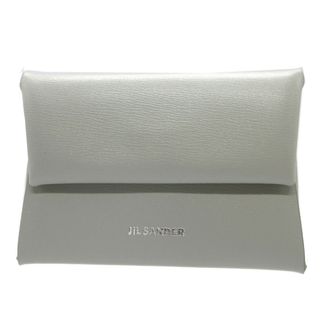 ジルサンダー(Jil Sander)の未使用 ジルサンダー J07UI0013 P5355 レザー シーフォーム グレー コインケース 財布 0034【中古】JIL SANDER(コインケース)