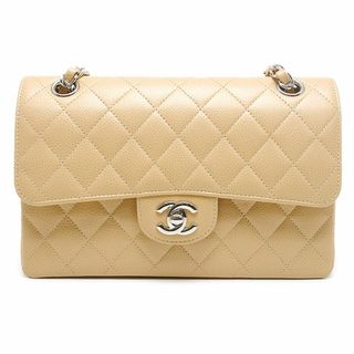 シャネル(CHANEL)のシャネル クラシック スモール ハンドバッグ マトラッセ23 ベージュ×シルバー(ショルダーバッグ)