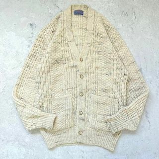 ペンドルトン(PENDLETON)の【希少】70s ペンドルトン USA製ウール ネップ 肉厚 ニット カーディガン(カーディガン)