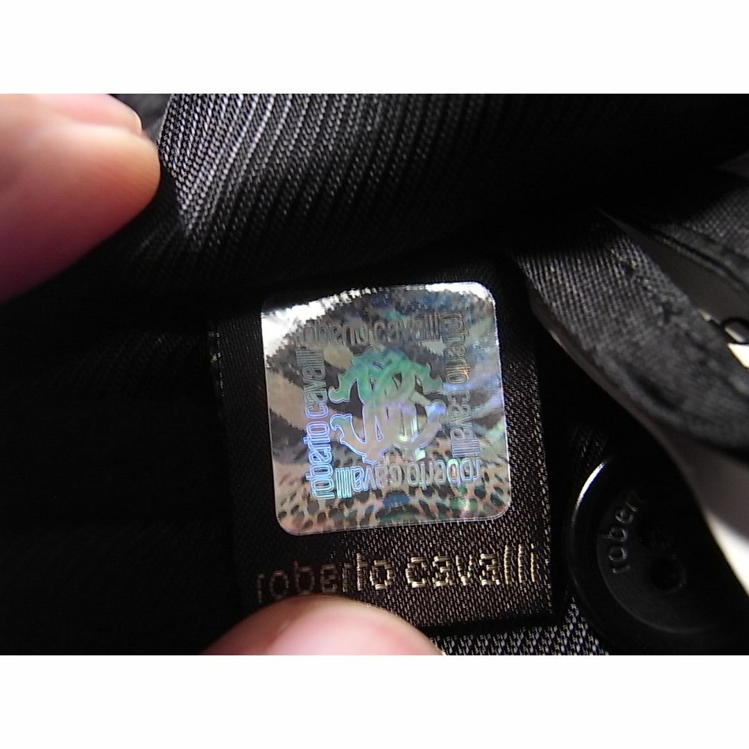 Just Cavalli(ジャストカヴァリ)のsize48☆極美品☆ロベルトカヴァリ カシミア混チェスターコート ブラック メンズのジャケット/アウター(チェスターコート)の商品写真