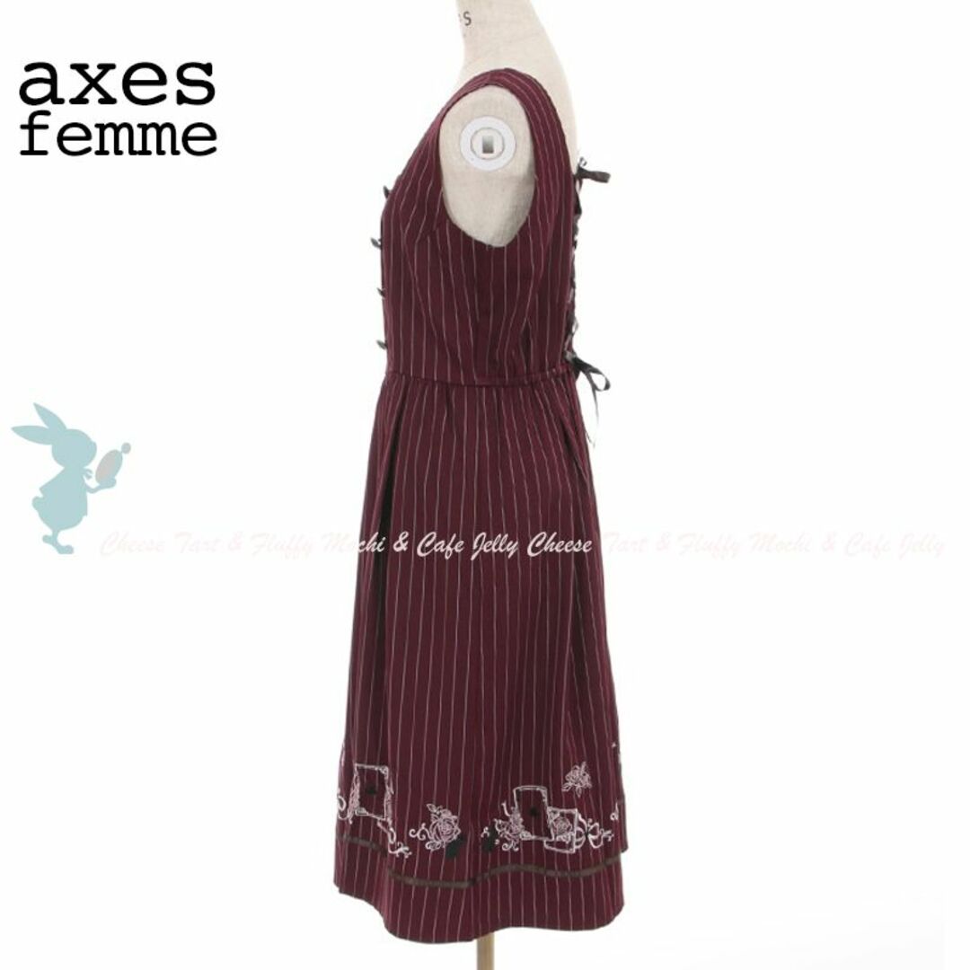 axes femme(アクシーズファム)のaxes femme ✨限定商品✨ ネコ×トランプ刺繍ジャンスカ レディースのワンピース(ひざ丈ワンピース)の商品写真