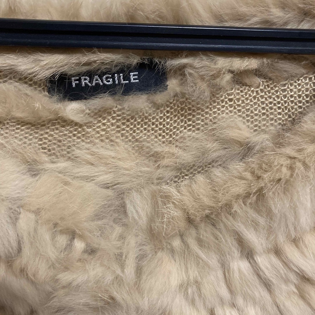 ラビットファー　ポンチョ　パーティードレス　羽織　fragile レディースのジャケット/アウター(ポンチョ)の商品写真