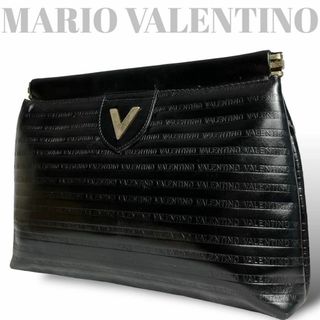 VALENTINO ヴァレンティノ　メダル金具　ハンドバッグ　ブリーフケース　黒