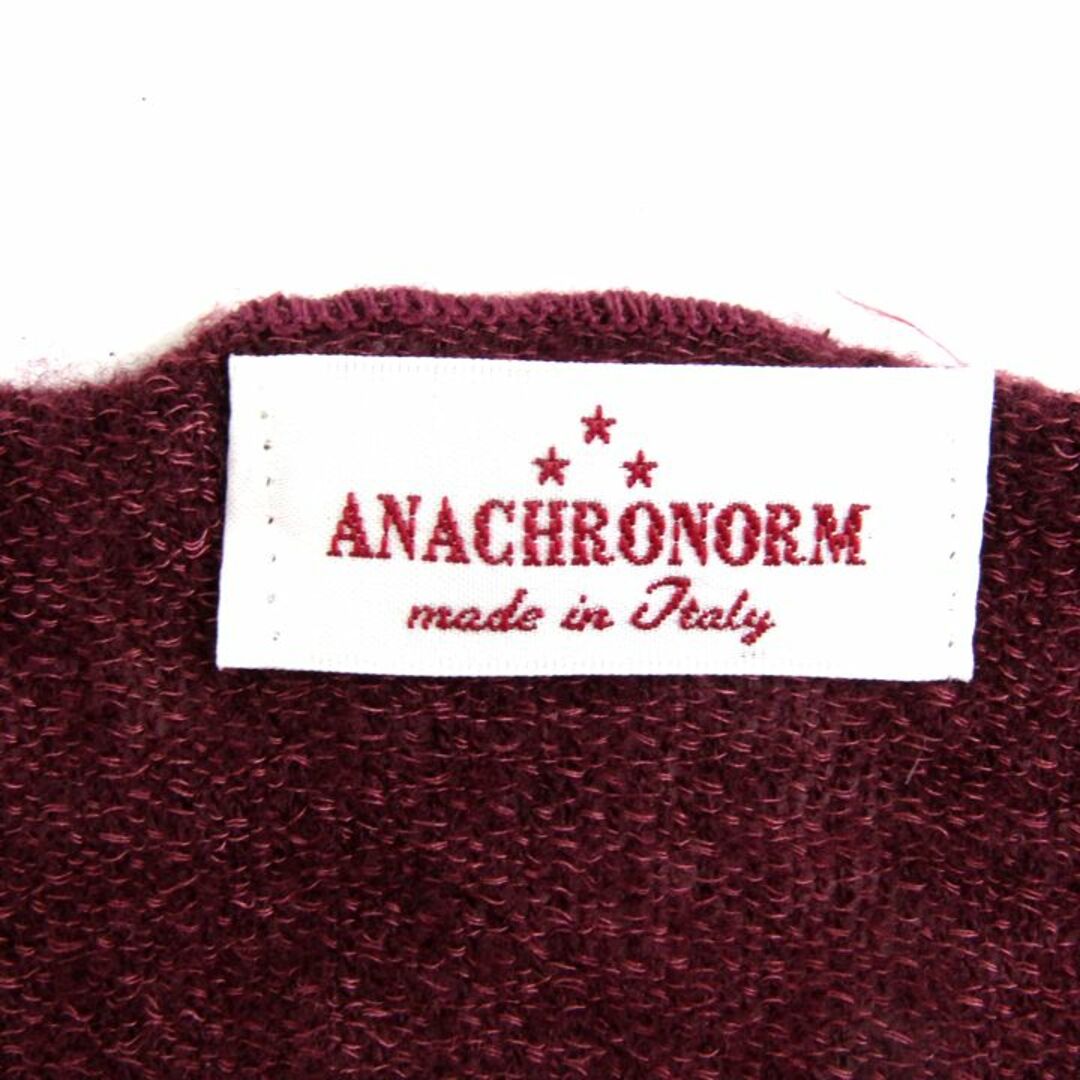 anachronorm(アナクロノーム)のアナクロノーム マフラー ストール 無地 フリンジ イタリア製 ブランド 小物 レディース パープル Anachronorm レディースのファッション小物(マフラー/ショール)の商品写真