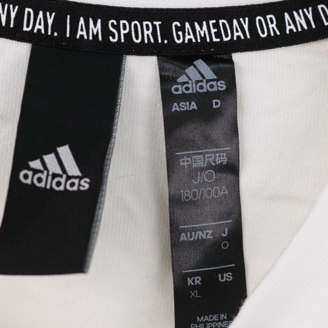 adidas(アディダス)のアディダス 半袖Tシャツ インナーシャツ スポーツウエア― プロ 3ライン 180/100A 白 メンズ Oサイズ ホワイト adidas メンズのトップス(Tシャツ/カットソー(半袖/袖なし))の商品写真