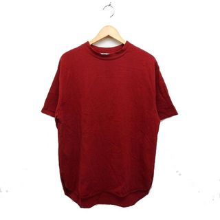 PAGEBOY - ページボーイ PAGE BOY オーバーサイズ Tシャツ カットソー 五分袖 赤