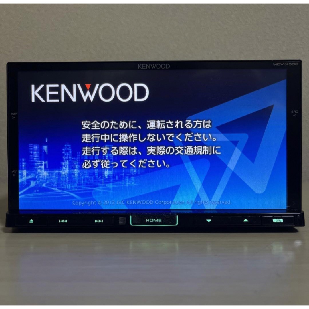 美品KENWOOD上位ナビMDV-X500最新地図更新済　新品バックカメラ付