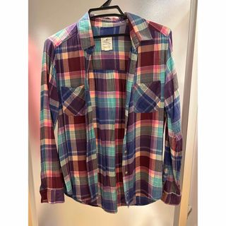 アメリカンイーグル(American Eagle)のAMERICANEAGLE  シャツ　チェック(シャツ/ブラウス(長袖/七分))