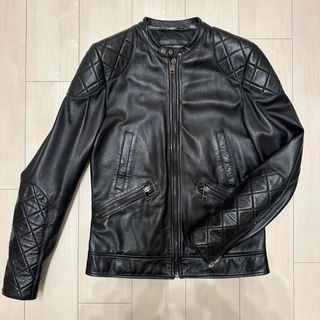 DOLCE&GABBANA - 【超美品】DOLCE&GABBANA ドルガバ ライダースジャケット 48 黒 