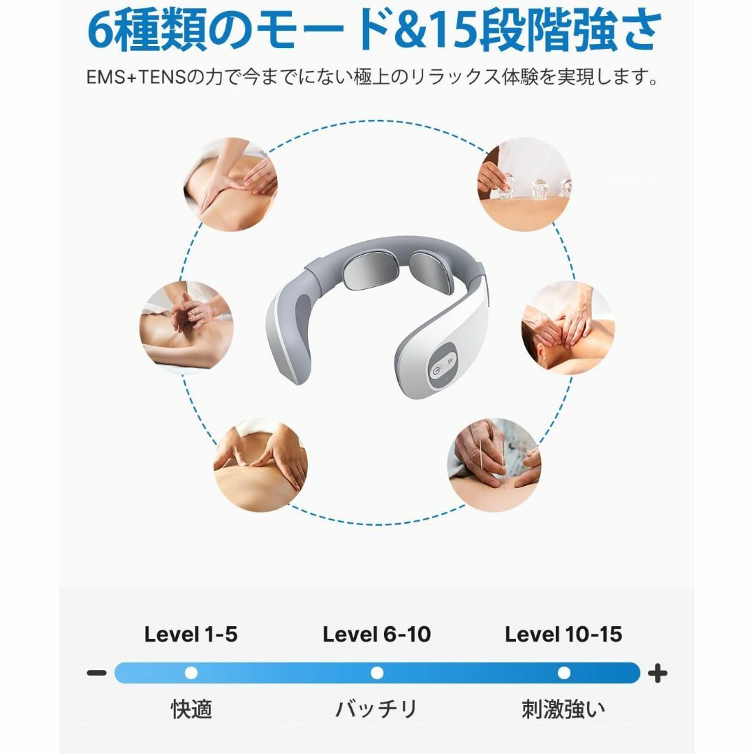 RENPHO レンフォ EMS TENS リモコン付き ネックウォーマーの通販 by