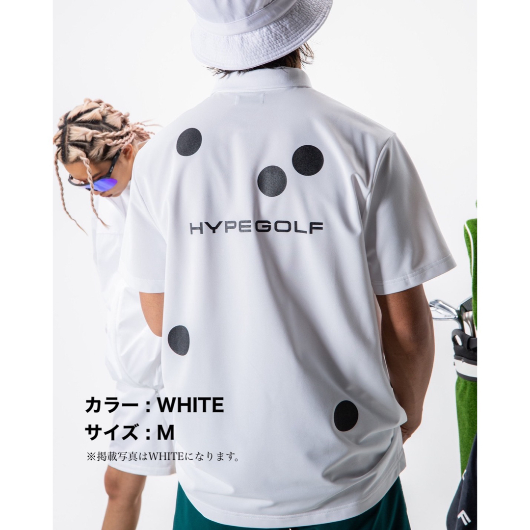 HYPEGOLF   Dot motif POLO / WHITE  完売品