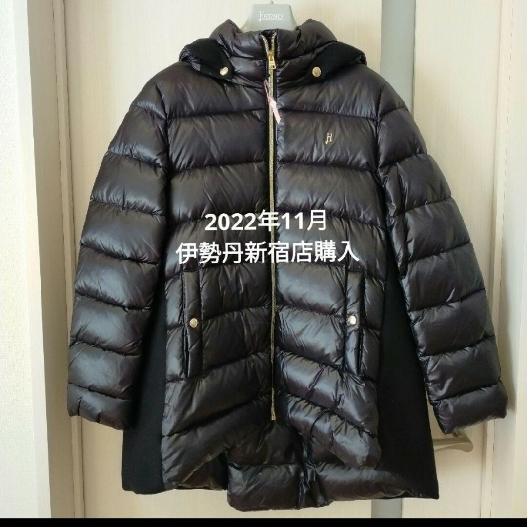 HERNO - HERNO kids ヘルノキッズ 12A ダウンコート 異素材ミックスの
