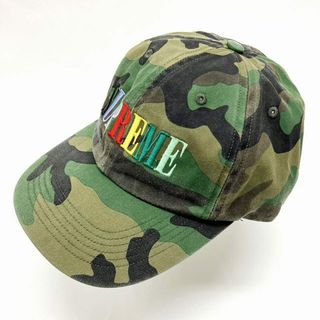 シュプリーム(Supreme)のシュプリーム 20AW 6-Panel Cap マルチカラーロゴ キャップ 迷彩(その他)