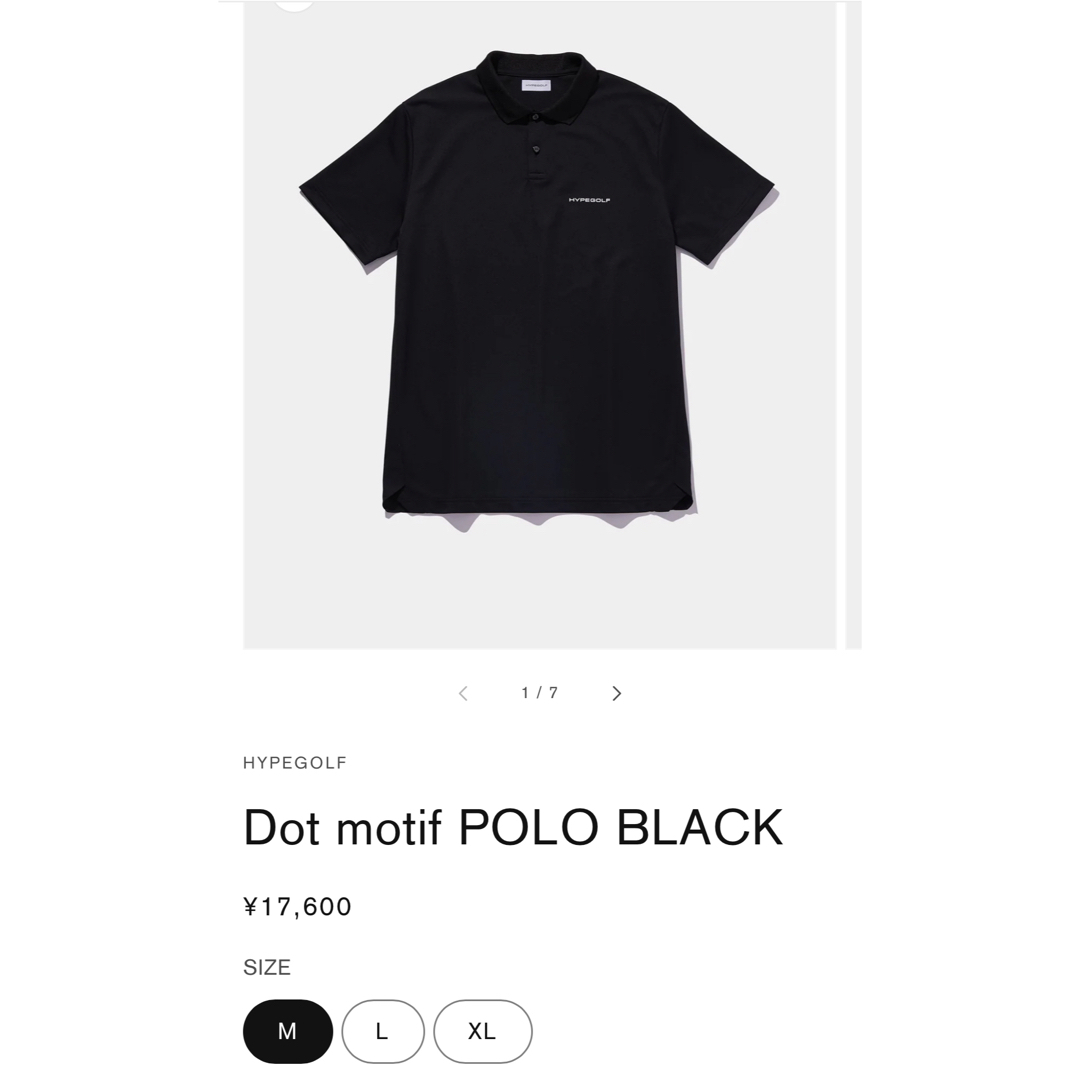 BEAMSGOLF - HYPEGOLF Dot motif POLO / BLACK 完売品の通販 by