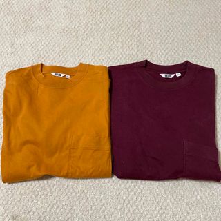 ユニクロ(UNIQLO)のユニクロ長袖シャツ　2枚(Tシャツ/カットソー(七分/長袖))