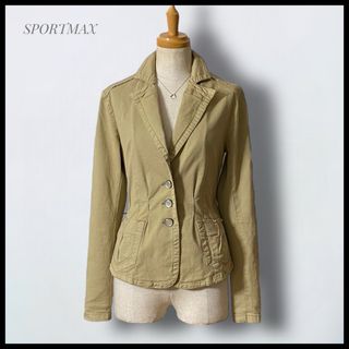 スポーツマックス(SPORTMAX（MAX MARA）)の【SPORTMAX】テーラードジャケット ウエストベルト ライトコート(テーラードジャケット)