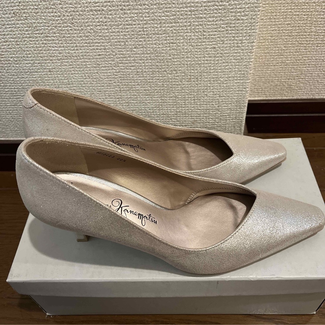 GINZA Kanematsu - カネマツゴールドメタリックパンプス完売品 GINZA Kanematsu - カネマツゴールドメタリックパンプス完売品