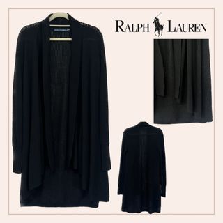 ラルフローレン(Ralph Lauren)の【ラルフローレン】ブラックロングカーディガン(カーディガン)