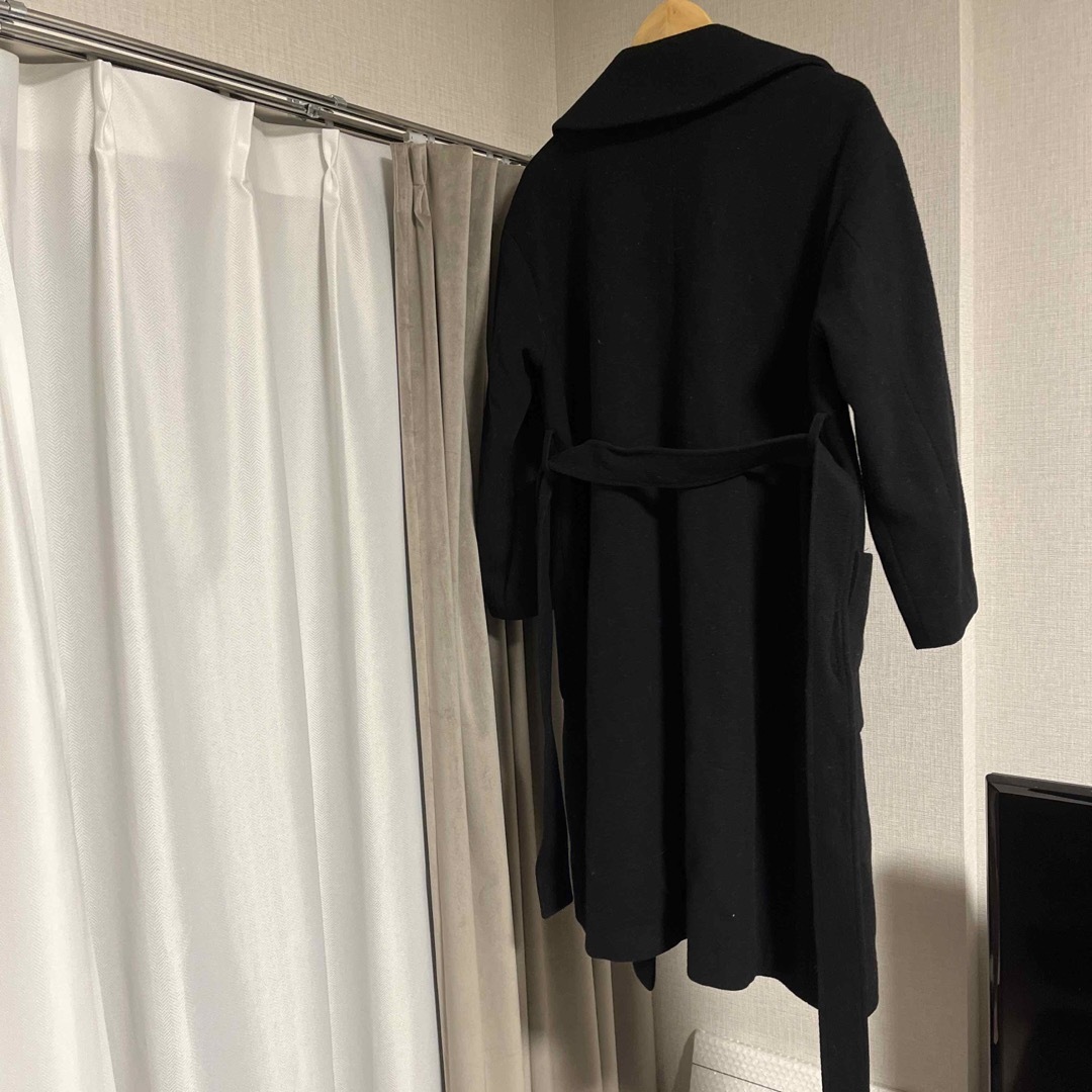 DRESSLAVE(ドレスレイブ)のDRESSLAVE ウールコート　黒 レディースのジャケット/アウター(ロングコート)の商品写真