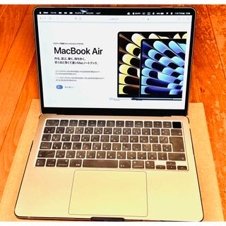 アップル(Apple)のM2 MacBook Air 13.6インチ スターライト16GB/512GB(ノートPC)