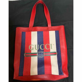 グッチ(Gucci)の専用ページ　GUCCI トートバッグ　トリコロール　赤(トートバッグ)