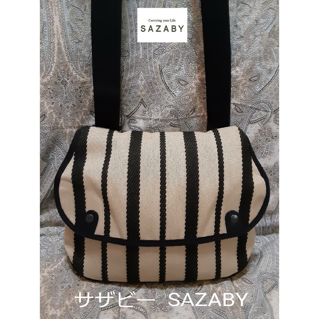 SAZABY(サザビー)のサザビーSAZABY 斜め掛けショルダーバッグ/内側ファスナーポケット取り外し可 レディースのバッグ(ショルダーバッグ)の商品写真