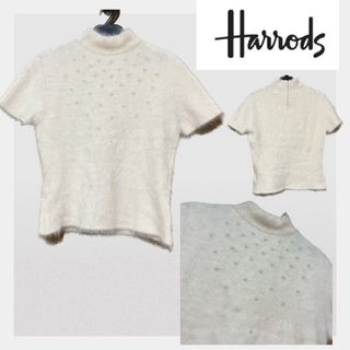 ハロッズ(Harrods)のmiki様専用【Harrods】パール付きシャギーニット アンゴラニット(ニット/セーター)