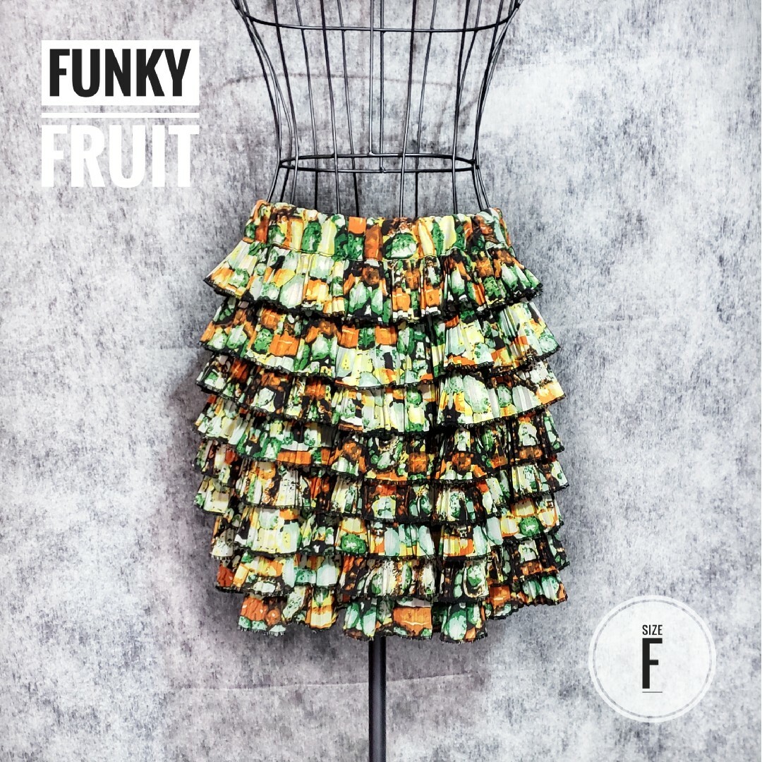 FUNKY FRUIT(ファンキーフルーツ)のFUNKY FRUIT / フリルミニスカート /フリーサイズ レディースのスカート(ミニスカート)の商品写真