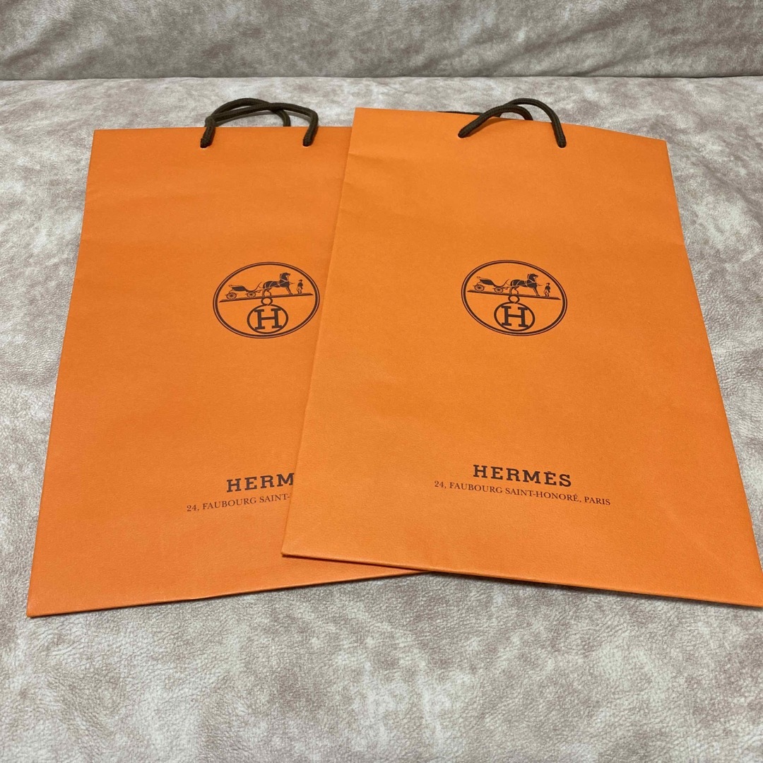 Hermes(エルメス)のエルメスショッパー縦長2セット レディースのバッグ(ショップ袋)の商品写真
