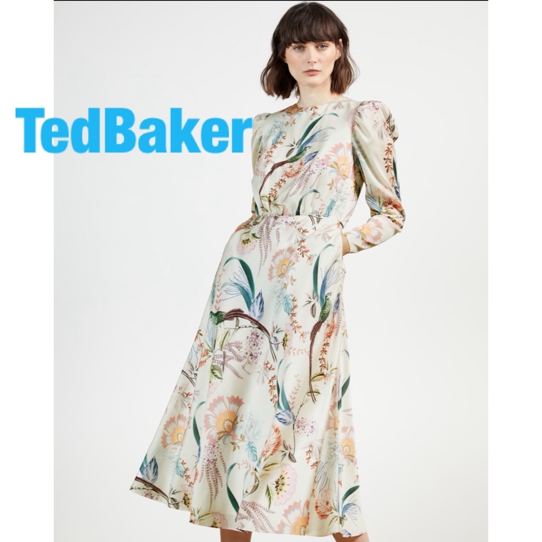 ❇️TedBakerテッドベーカー正規23秋新作花柄ワンピースダイアン