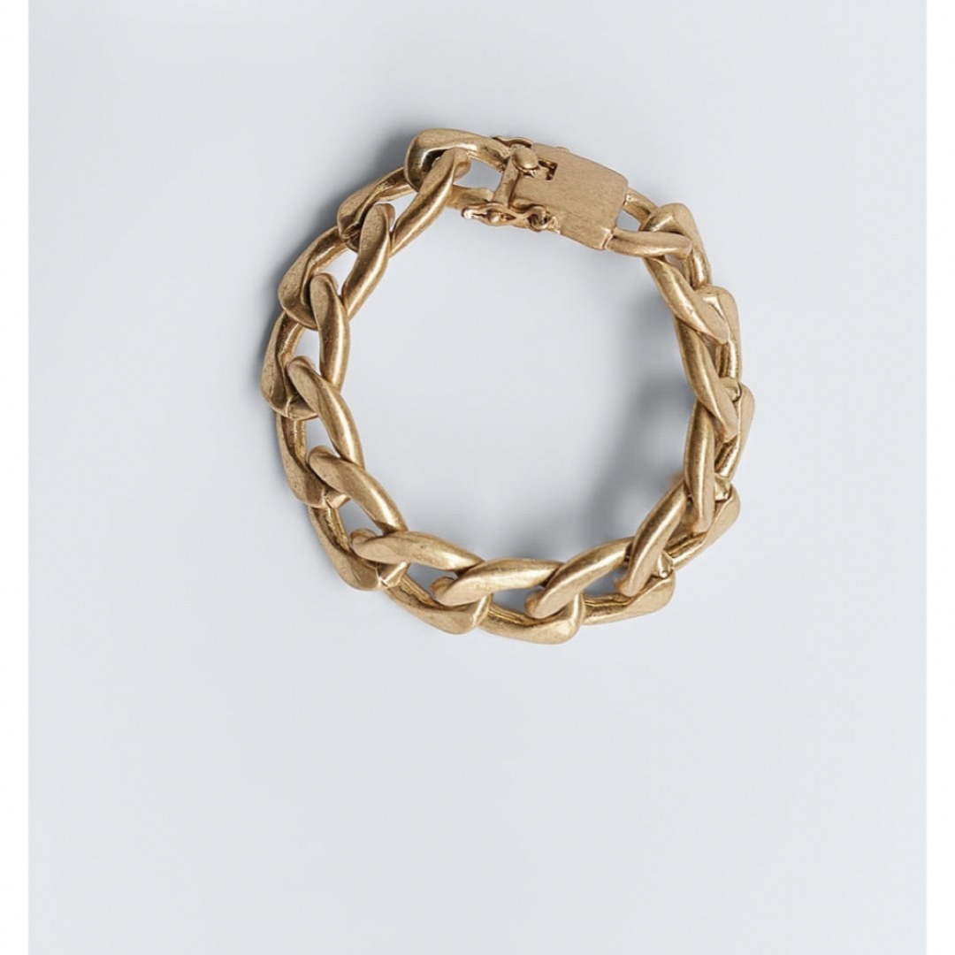 ZARA(ザラ)のZARA リンクチェーンブレスレット ザラ ゴールド 新品 レディースのアクセサリー(ブレスレット/バングル)の商品写真