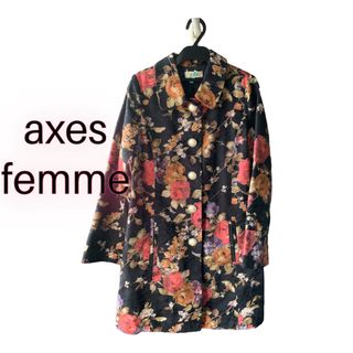 アクシーズファム(axes femme)のaxes femme 花柄　コート(その他)