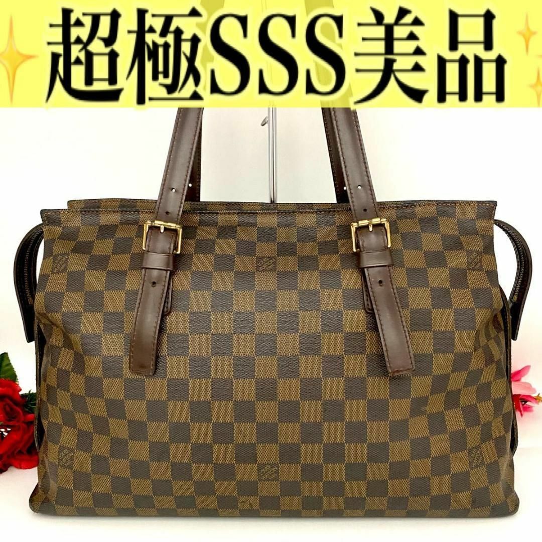 LOUIS VUITTON - ✨SSS級✨ルイ ヴィトン チェルシー ダミエ エベヌ