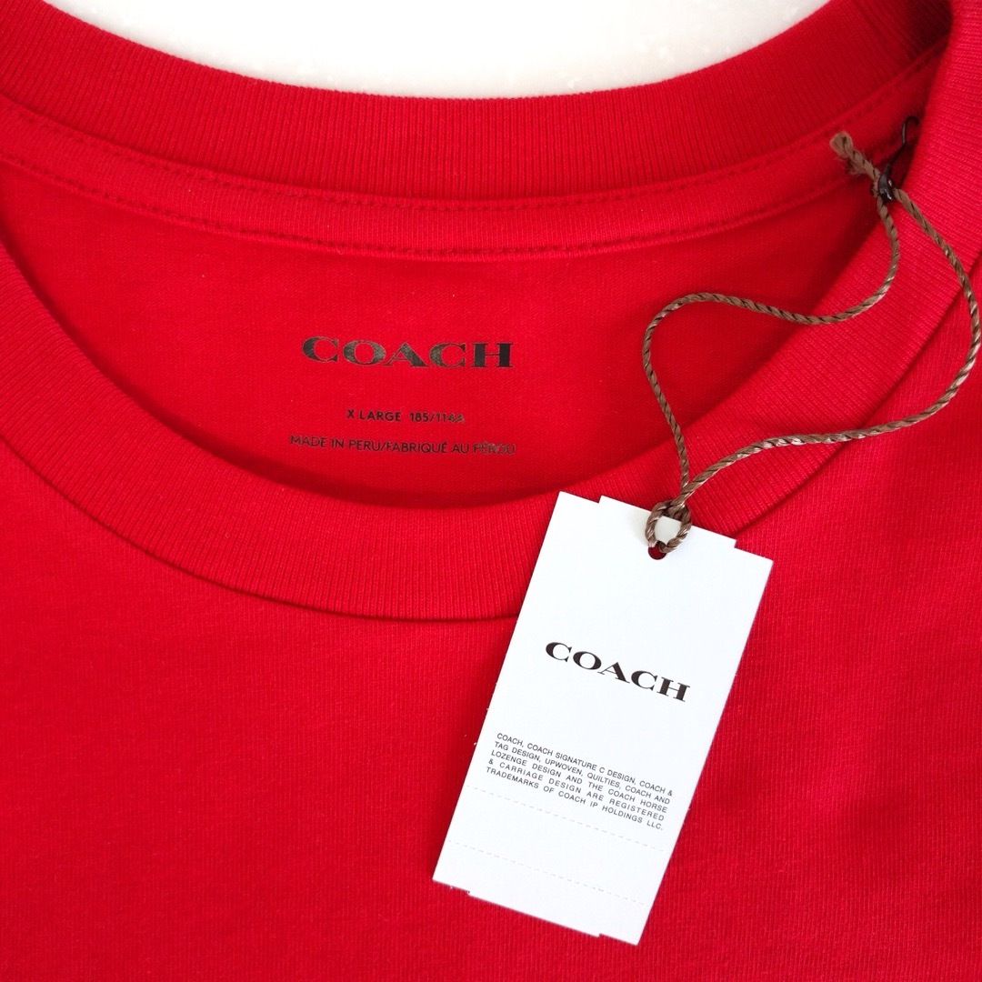 COACH(コーチ)の【新品タグ付】COACH コーチ スキー パッチ シグネチャー Tシャツ XL レディースのトップス(Tシャツ(半袖/袖なし))の商品写真