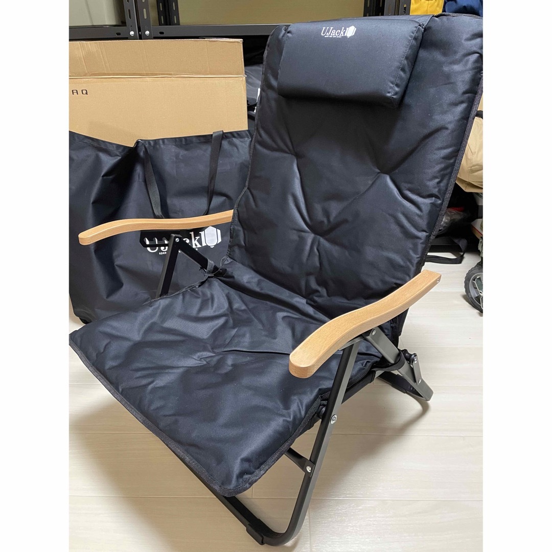 さとる様専用 UJack 難燃 リクライニング ローチェア ブラック さとる様専用 UJack 難燃 リクライニング ローチェア ブラック