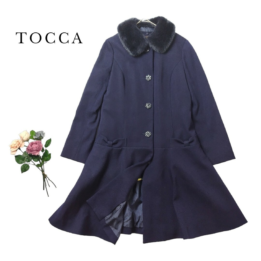 新品未使用　TOCCA トッカ　バンビーニ　160  コート　ネイビー