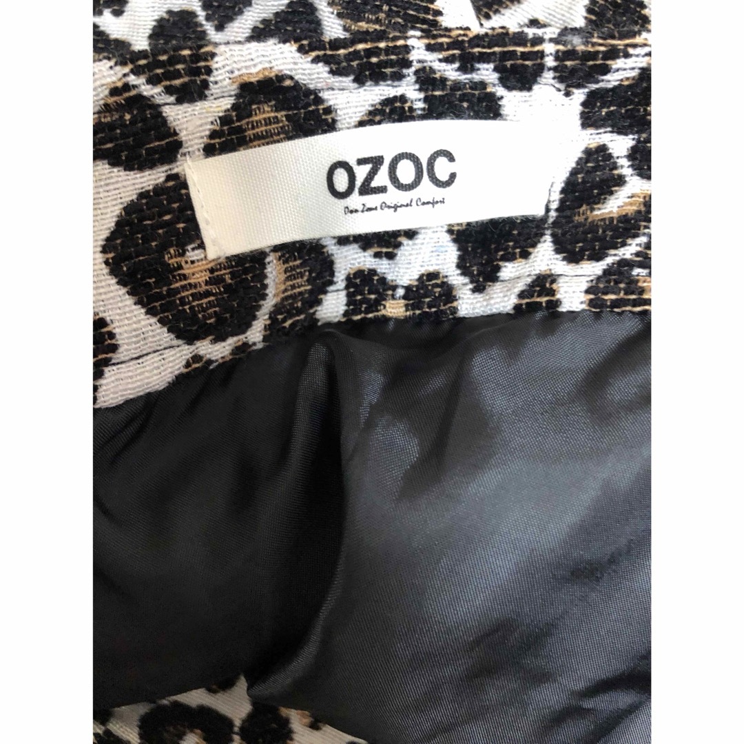 OZOC(オゾック)のOZOC 豹柄台形ミニスカート Mサイズ 美品 フォロー割引あり 値下げ レディースのスカート(ミニスカート)の商品写真