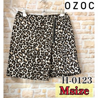 オゾック(OZOC)のOZOC 豹柄台形ミニスカート Mサイズ 美品 フォロー割引あり 値下げ(ミニスカート)