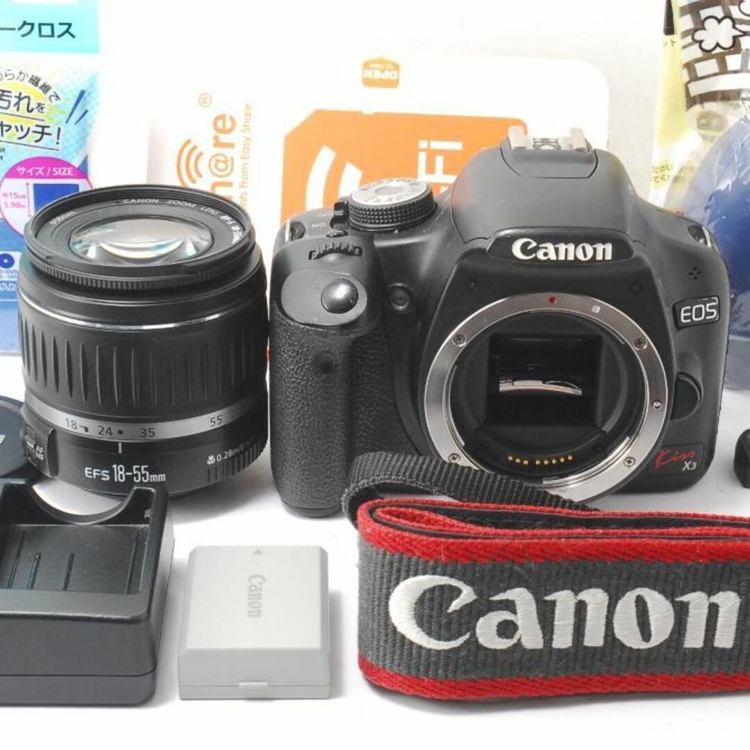 Canon - ❤️初心者お勧め❤スマホ転送OK❤動画撮影❤kiss x3❤届い