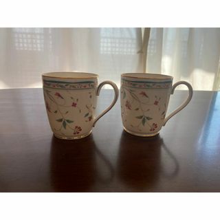 ノリタケ(Noritake)の【ほぼ未使用】Noritake_花更紗 マグカップペアセット(グラス/カップ)