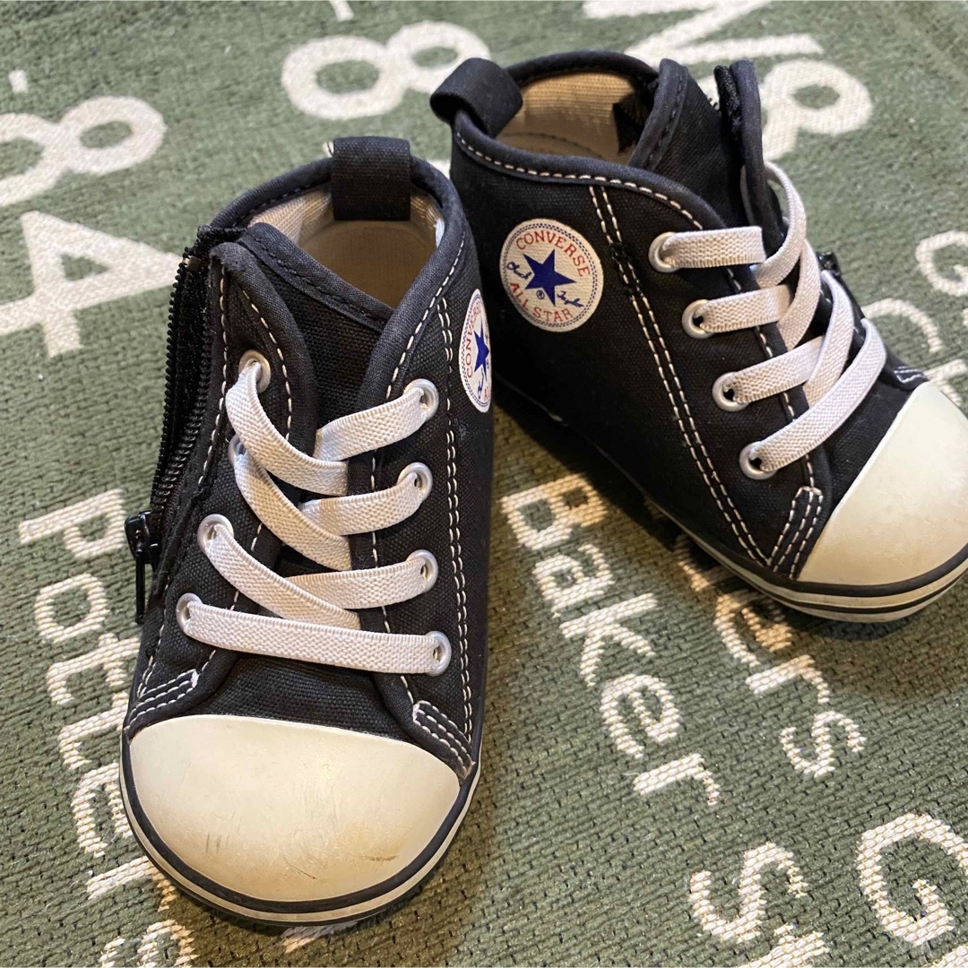 CONVERSE(コンバース)のconverse ベビー　黒 キッズ/ベビー/マタニティのベビー靴/シューズ(~14cm)(スニーカー)の商品写真