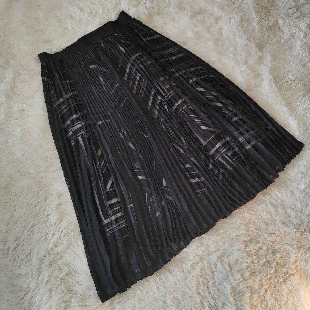 ダーマコレクション プリーツ デザイン ブラックスカート | フリマアプリ ラクマ